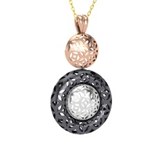 8 ayar rose altın kolye (40 cm altın rolo zincir)