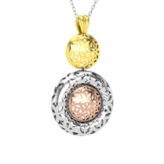 14 ayar altın kolye (40 cm beyaz altın rolo zincir)