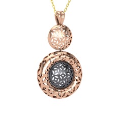 18 ayar rose altın kolye (40 cm altın rolo zincir)