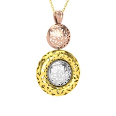 14 ayar rose altın kolye (40 cm altın rolo zincir)