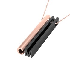 18 ayar rose altın kolye (40 cm rose altın rolo zincir)