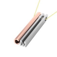18 ayar rose altın kolye (40 cm altın rolo zincir)