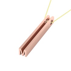 8 ayar rose altın kolye (40 cm altın rolo zincir)
