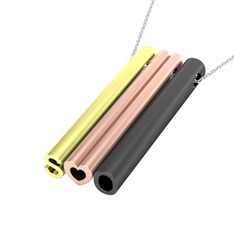 8 ayar altın kolye (40 cm beyaz altın rolo zincir)