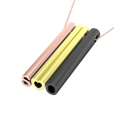 14 ayar rose altın kolye (40 cm rose altın rolo zincir)