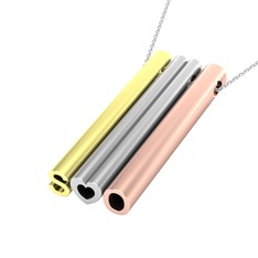 14 ayar altın kolye (40 cm beyaz altın rolo zincir)