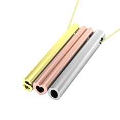 925 ayar altın kaplama gümüş kolye (40 cm altın rolo zincir)