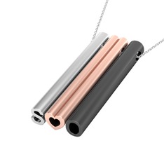 925 ayar gümüş kolye (40 cm beyaz altın rolo zincir)