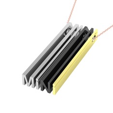 925 ayar gümüş kolye (40 cm gümüş rolo zincir)