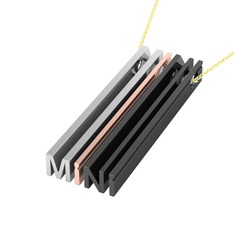 925 ayar gümüş kolye (40 cm gümüş rolo zincir)