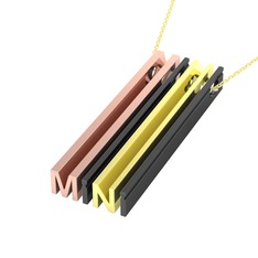 8 ayar rose altın kolye (40 cm altın rolo zincir)