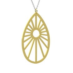 8 ayar altın kolye (40 cm beyaz altın rolo zincir)