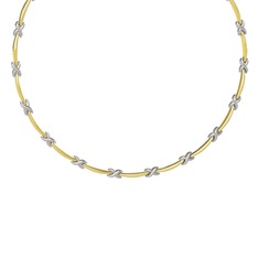 Arilda Kolye - 8 ayar beyaz altın kolye #10exd4c