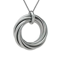 925 ayar gümüş kolye (40 cm gümüş rolo zincir)