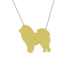 14 ayar altın kolye (40 cm gümüş rolo zincir)