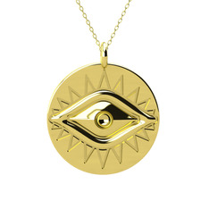 Carmen Göz Kolye - 18 ayar altın kolye (40 cm altın rolo zincir) #108j8mp