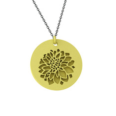 8 ayar altın kolye (40 cm gümüş rolo zincir)