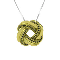 Arvia Kolye - Peridot 14 ayar altın kolye (40 cm beyaz altın rolo zincir) #tbihvg