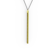Su Yolu Kolye - Peridot 925 ayar altın kaplama gümüş kolye (40 cm gümüş rolo zincir) #yuwgvn