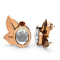 Satya Küpe - Swarovski 925 ayar rose altın kaplama gümüş küpe #12i0gej