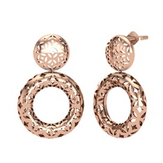 14 ayar rose altın küpe