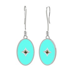 Amara Küpe - Peridot 925 ayar gümüş küpe (Turkuaz mineli) #j4t6kj