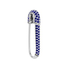 Çengelli İğne Küpe - Lab safir 925 ayar gümüş küpe #1uv4v89