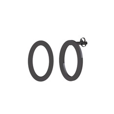 Tora Oval Küpe - 925 ayar siyah rodyum kaplama gümüş küpe #5fpgva