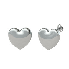 Mini Kalp Küpe - 925 ayar gümüş küpe #978x84