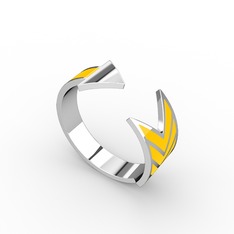 925 ayar gümüş yüzük (şeffaf mineli)