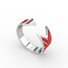 925 ayar gümüş yüzük (şeffaf mineli)