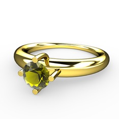 Peridot 8 ayar altın yüzük