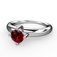 Garnet 925 ayar gümüş yüzük