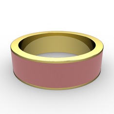 Lasa Yüzük - 8 ayar altın yüzük (Pastel pembe mineli) #r21sr0