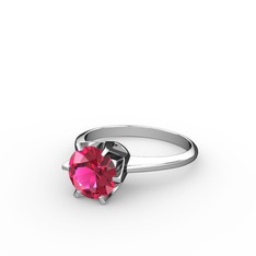 Rodolit garnet 925 ayar gümüş yüzük