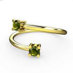 Alona Yüzük - Peridot 18 ayar altın yüzük #1wr0u84