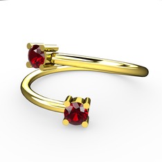Garnet 8 ayar altın yüzük
