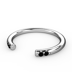 Siyah zirkon 925 ayar gümüş yüzük