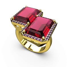 Avis Yüzük - Rodolit garnet ve ametist 8 ayar altın yüzük #18la620