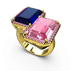 Avis Yüzük - Lab safir, pembe kuvars ve rodolit garnet 18 ayar altın yüzük #18lypg2