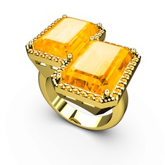 Avis Yüzük - Sitrin 14 ayar altın yüzük #1b3rswl