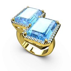 Avis Yüzük - Akuamarin 18 ayar altın yüzük #8cubcz