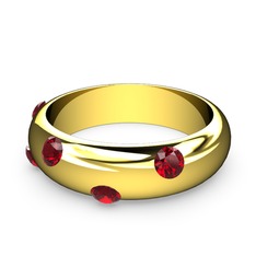 Garnet 8 ayar altın yüzük