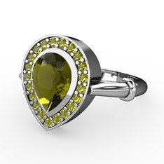 Esinti Yüzük - Peridot 925 ayar gümüş yüzük #b3twr6