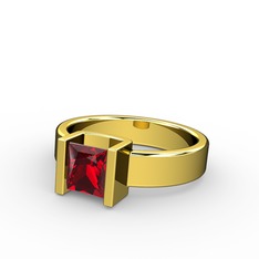 Garnet 14 ayar altın yüzük