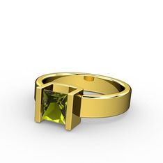 Pyros Tektaş Yüzük - Peridot 8 ayar altın yüzük #yvjjpl
