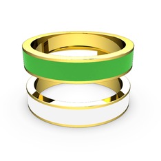 14 ayar altın yüzük (Beyaz mineli)