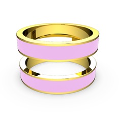 18 ayar altın yüzük (Açık pembe mineli)