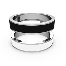 925 ayar gümüş yüzük (Beyaz mineli)