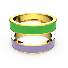 14 ayar altın yüzük (Menekşe mineli)